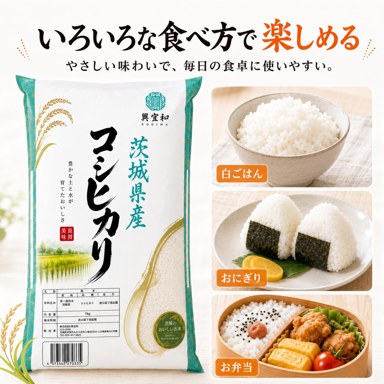 Amazon.co.jp: 【令和7年産/単一原料米/コシヒカリ】2026年9月上旬精米